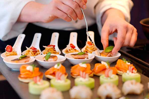 Contains: Catering employees, number of employees dependent on guest count.  Setup of buffet (s) together with our catering gear.  Placing table linens.  Folding and putting your linen napkins. (Added pricing may be charged based upon the napkin fold level of problem, please inquire).  Choice of updating appetizers available.  Choice of incorporating extra services to their purchase.  Flexibility to make adjustments to your purchase up until fourteen days prior to the date of your occasion.